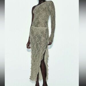 Zara Lace Bodysuit and Skirt Set